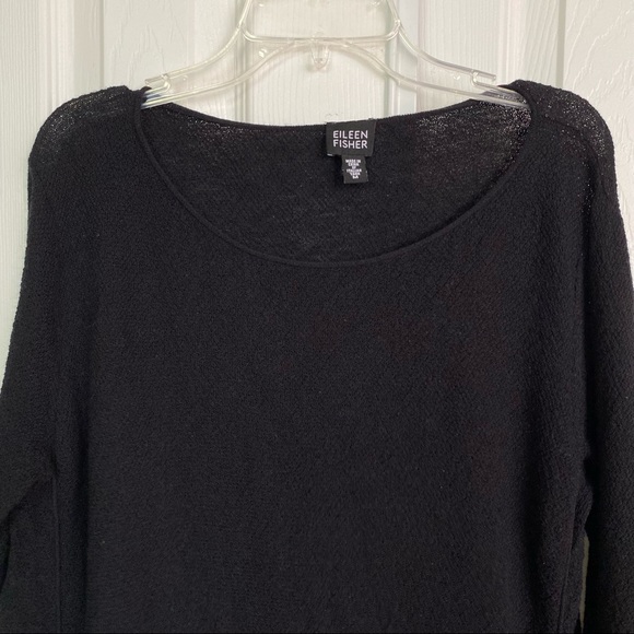 Eileen Fisher Black Long Sleeves Wool Tunic Size M - Picture 2 of 9
